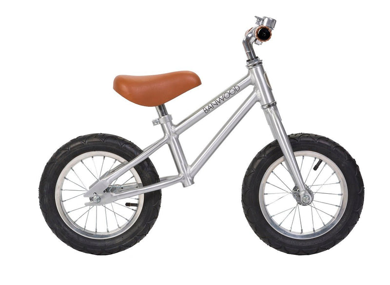 Banwood First Go Loopfiets Chroom