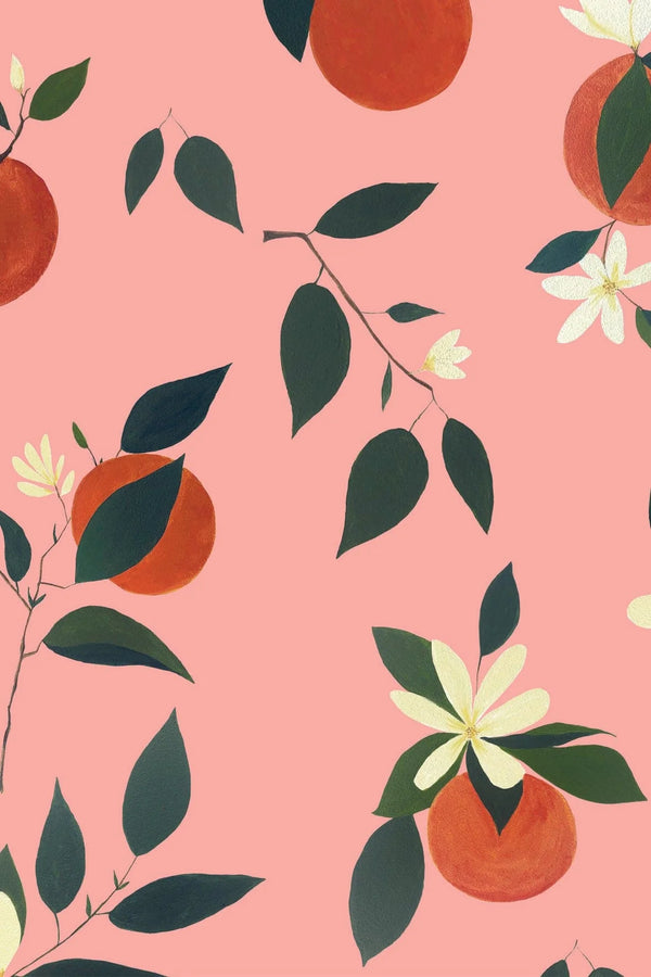 Wallpaper Atelier Florentine - Oranges Pink