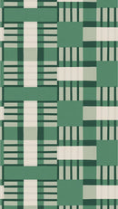 Behang Play at Slaep - Blocks Grean - Sabine van Vessem 
Grafisch geblokt behang in groene tonen. Perfect voor een vrolijke kinderkamer, speelkamer, tienerkamer of andere plek in huis