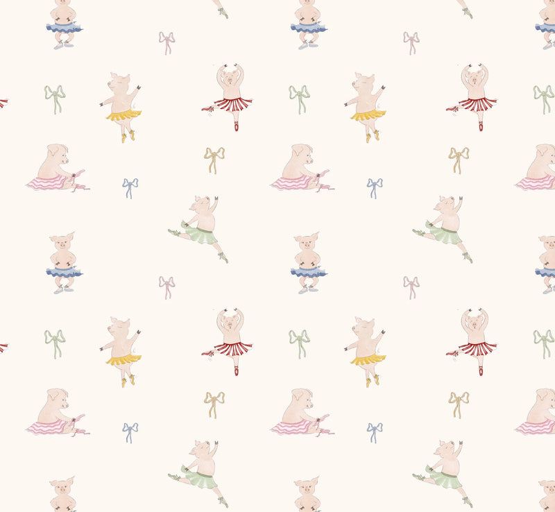 Wallpaper Atelier Florentine - Ballerina pigs