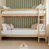 Atelier Florentine Carta da parati classica a righe verdi – Carta da parati per bambini a righe