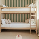 Atelier Florentine Carta da parati classica a righe verdi – Carta da parati per bambini a righe