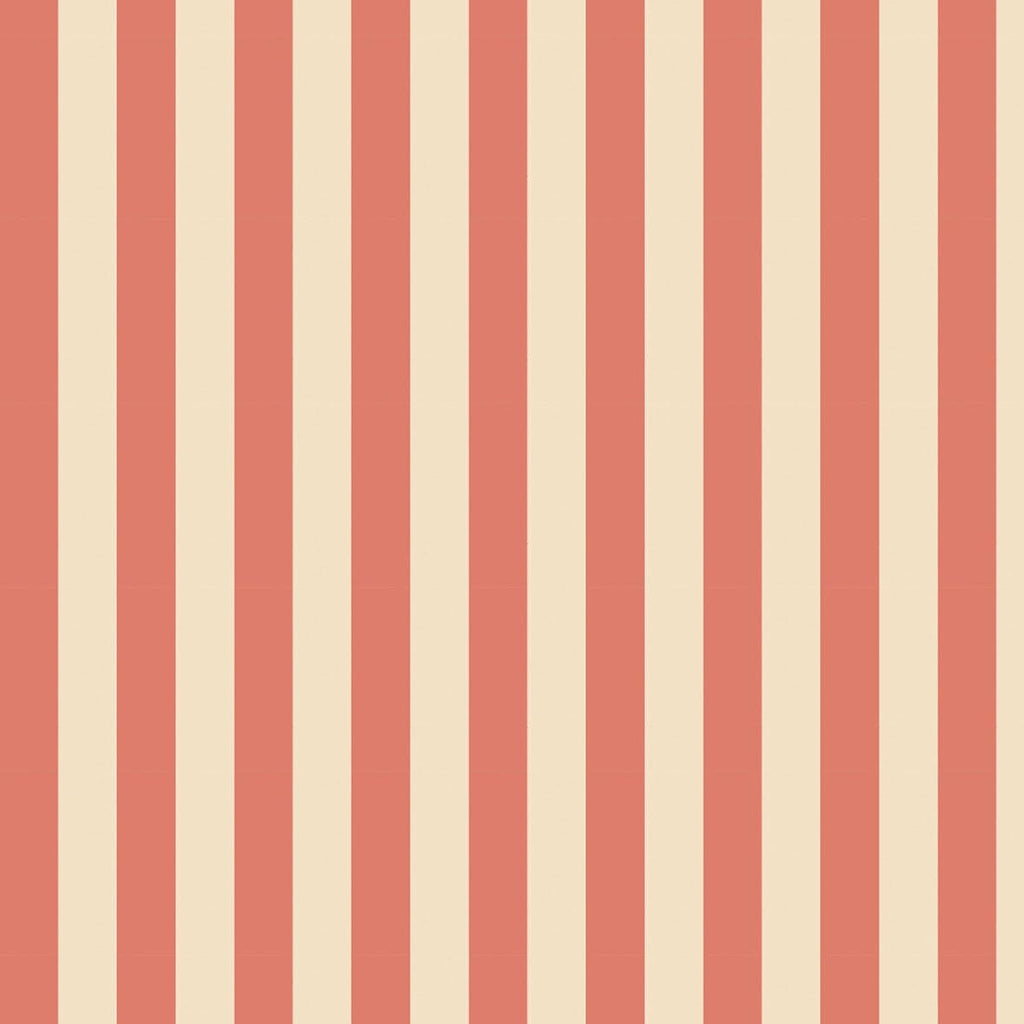 Wallpaper tiny stripes coral