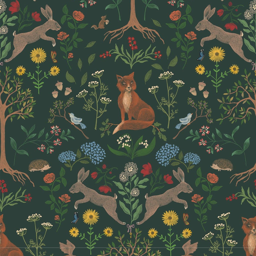 wallpaper forest animals children's wallpapers nursery decor