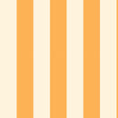 Nursery wallpaper, kids decor with yellow stripes, striped wallpaper for children
