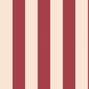 Nursery wallpaper, kids decor with red stripes, striped wallpaper for children