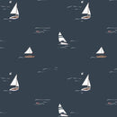 Wallpaper Atelier Florentine - Sailing boats Blue
