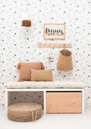 Wallpaper Bibelotte - Sea of ​​Bloemen Groot denim blue