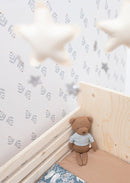 Wallpaper Bibelotte - Cappuccino Blue