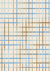 Behang Bibelotte - Grid Blauw