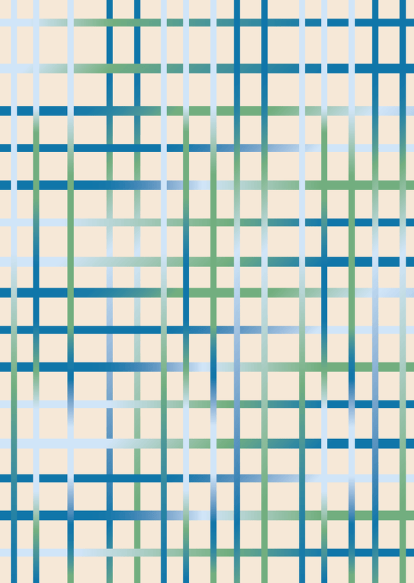 Wallpaper sample Bibelotte - Grid Green