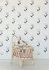 Wallpaper Bibelotte - Retro Flower Blue