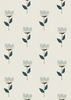 Wallpaper Bibelotte - Retro Flower Blue