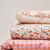 Bibelotte Fitted Sheet Joy - 90x200cm - floral print pink