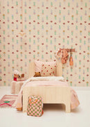 BIBELOTTE STAPTED SHACE JOIN - 90x200 cm - Blumen Druck rosa