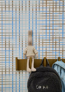 Wallpaper Bibelotte - Grid Blauw