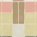 Kinderkamerbehang met patchwork retro design