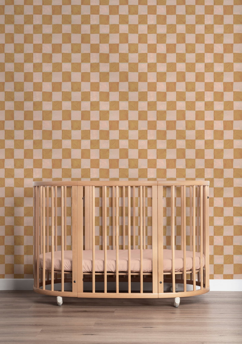 Papier peint Meet me at the Wall - Blocs carrés de sable - Aniek Bartels