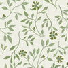 Children's wallpaper green flowers plants botanical kids wallpapers nursery