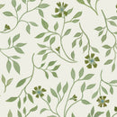 Children's wallpaper green flowers plants botanical kids wallpapers nursery