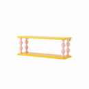 Bloomingville Mini Bibiola Wandplank – Geel/Roze MDF – Kinderkamer Decoratie & Opbergplank