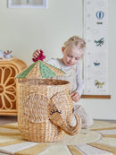 Bloomingville MINI Bobo Storage Basket Elephant with Lid - Children's room