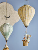 Bloomingville - Rotan Luchtballon Decoratie - Geel