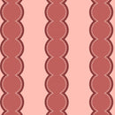 Carta da parati Bobbin Stripes - Warm Pink