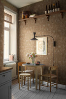 Boråstapeter Under the Elder Tree – Brown Animal Wallpaper