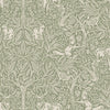 Wallpaper sample Boråstapeter - Under the Elder Tree - Green
