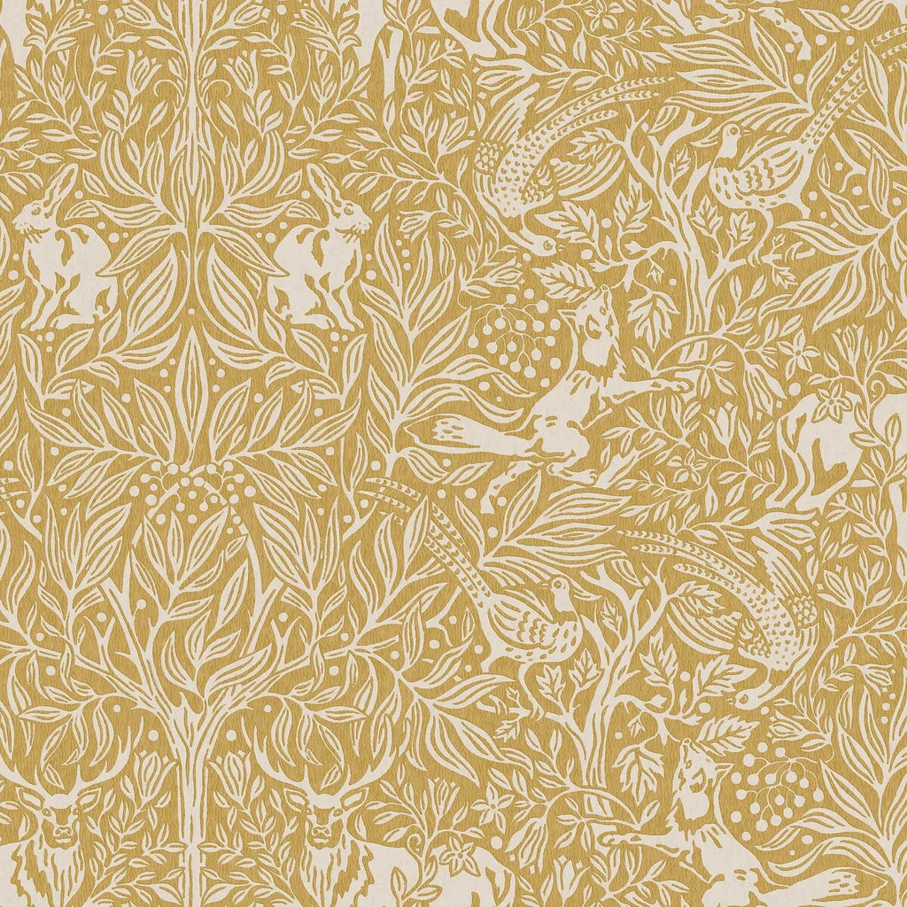 Boråstapeter Sous le Sureau – Papier peint animalier jaune