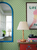 Boråstapeter Pippi – Papier peint motif rétro oiseaux verts | 4845