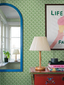 Boråstapeter Pippi – Papier peint motif rétro oiseaux verts | 4845