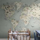 Borastapeter_Little_Explorer_Mural_wereldkaart