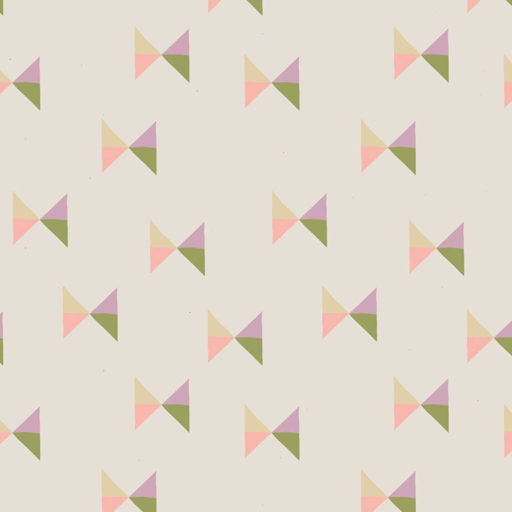 Wallpaper sample Play at Slaep - Bowie Tie Pastels - Carolien Baudoin