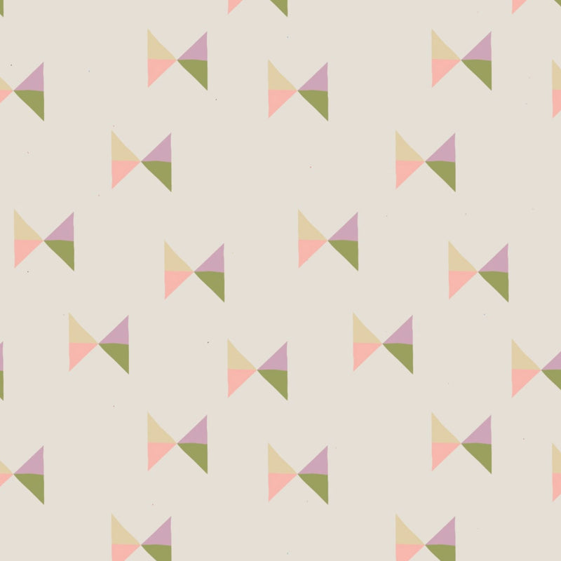 Wallpaper sample Play at Slaep - Bowie Tie Pastels - Carolien Baudoin