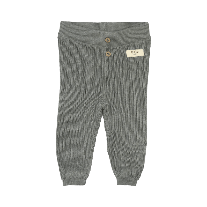 Baje Studio - Brawdy Knitted Pants - Greyish blue