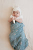 CamCam Swaddle Windflower Blue