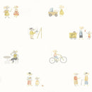 Behang Casadeco - Neighbors of the village Muizenbehang - Kleurrijk