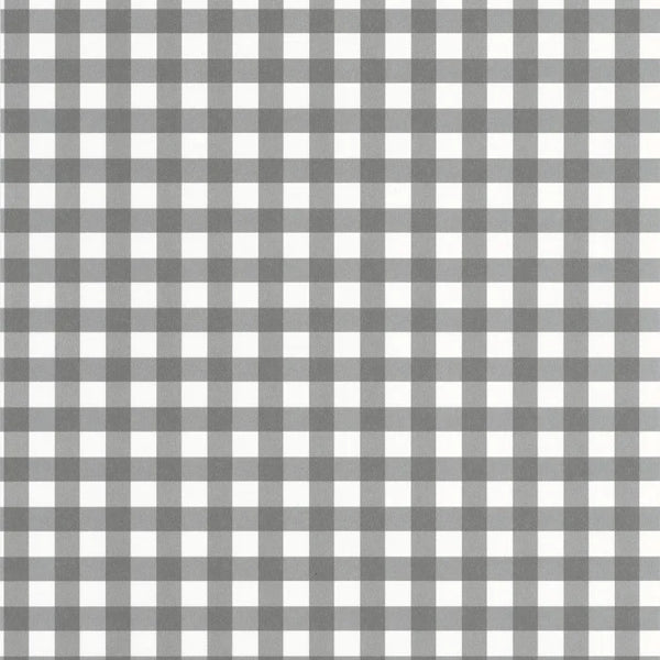 Wallpaper sample Casadeco - Vichy check - Grey