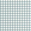 Behang Casadeco - Vichy Ruit - Blauwgrijs