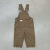 Claude & Co - Checkerboard Dungarees - Brick