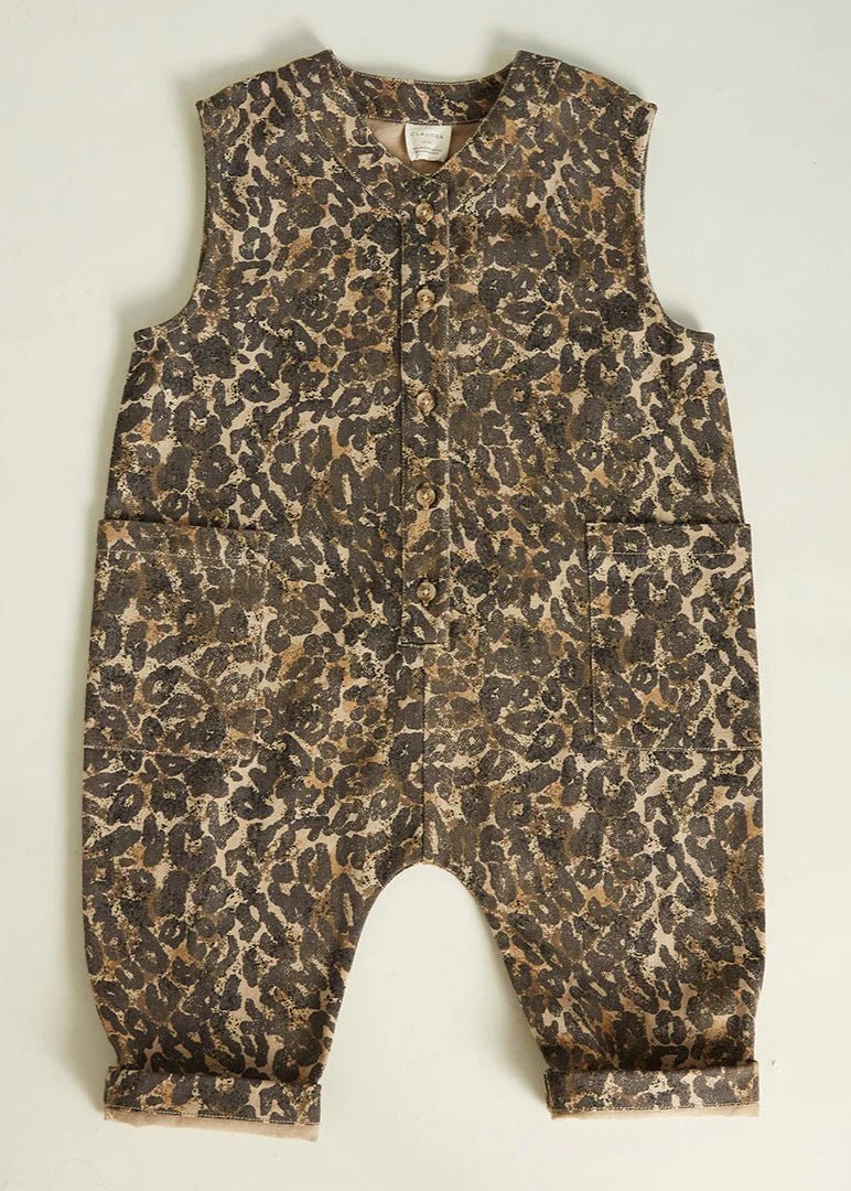 Claude &amp; Co - Leopard Print Sleeveless Overall