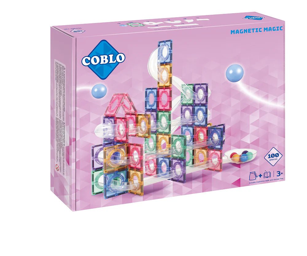 Coblo Marble Run Set Pastel - 100 pieces