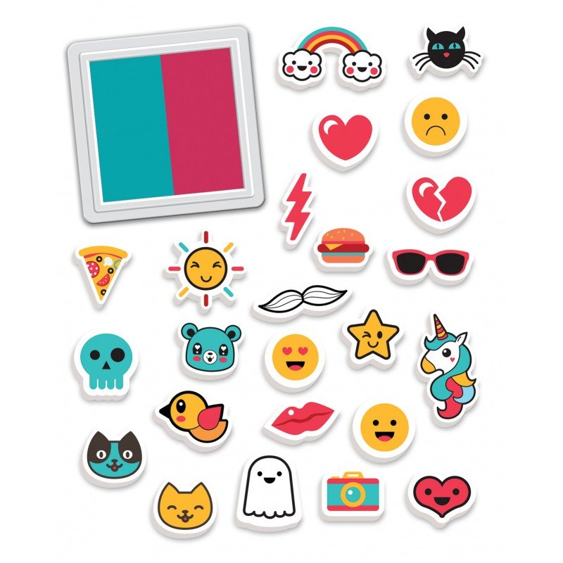 Crealign Knutselset Stempelset Emoticons