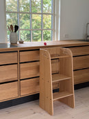 Curve Lab - Torre de aprendizaje de madera Montessori - Roble