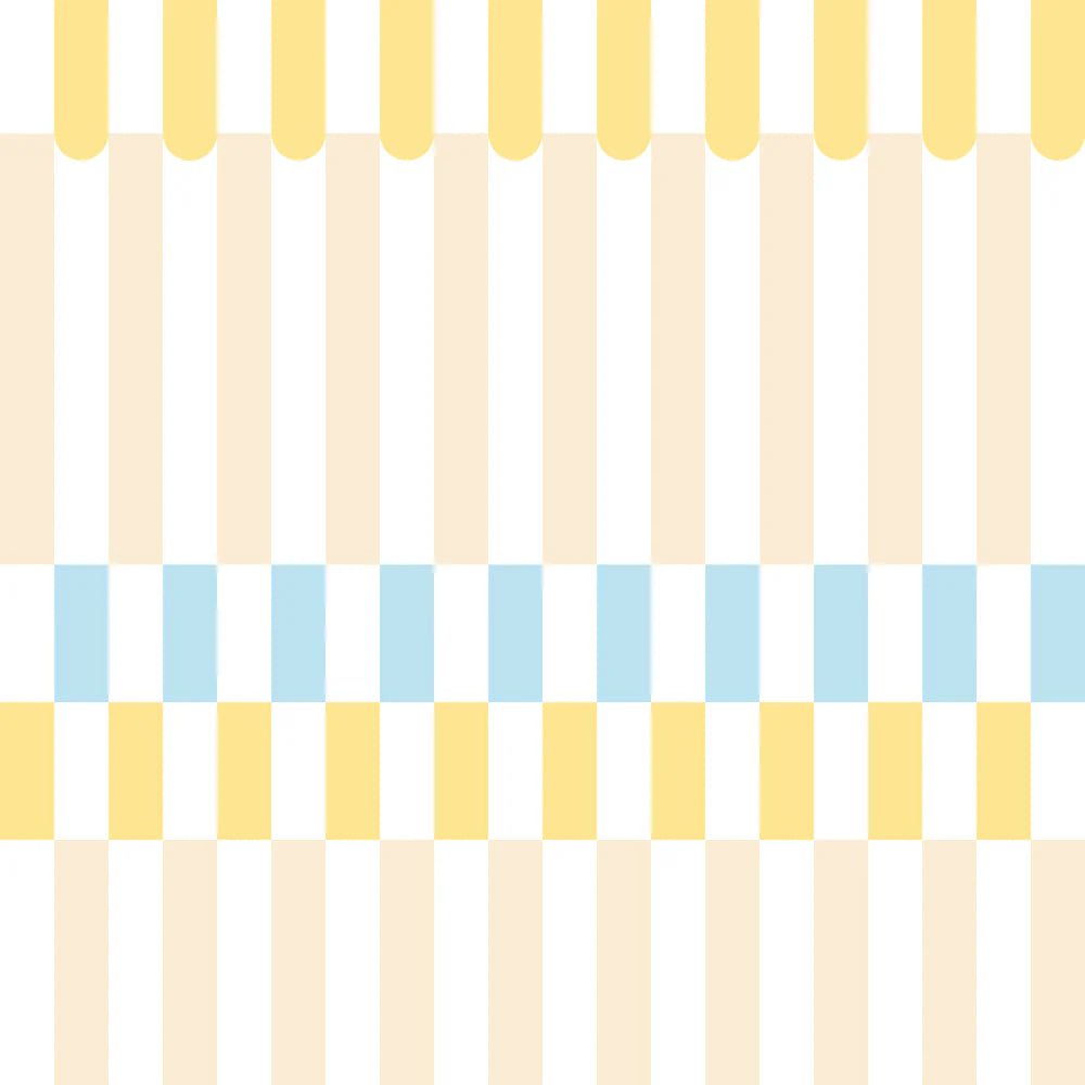 Dekornik - Bejmat Blue Wallpaper – Moroccan tile pattern with blue accents