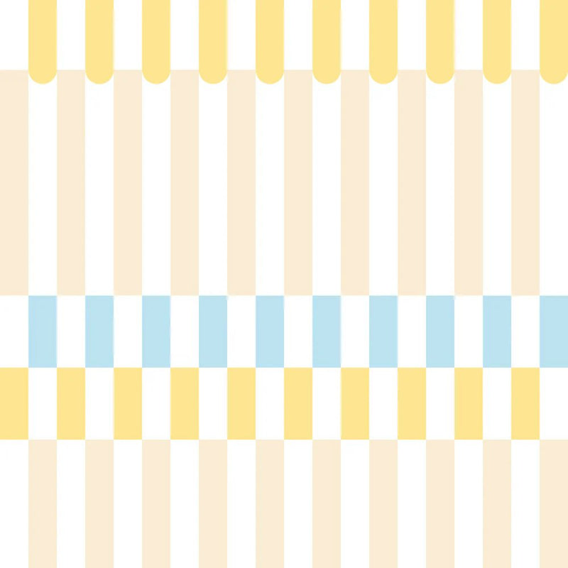 Dekornik - Bejmat Blue Wallpaper – Moroccan tile pattern with blue accents