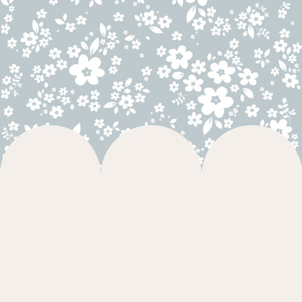 Behangstaal Dekornik - Lace Meadow - Blue/Milky