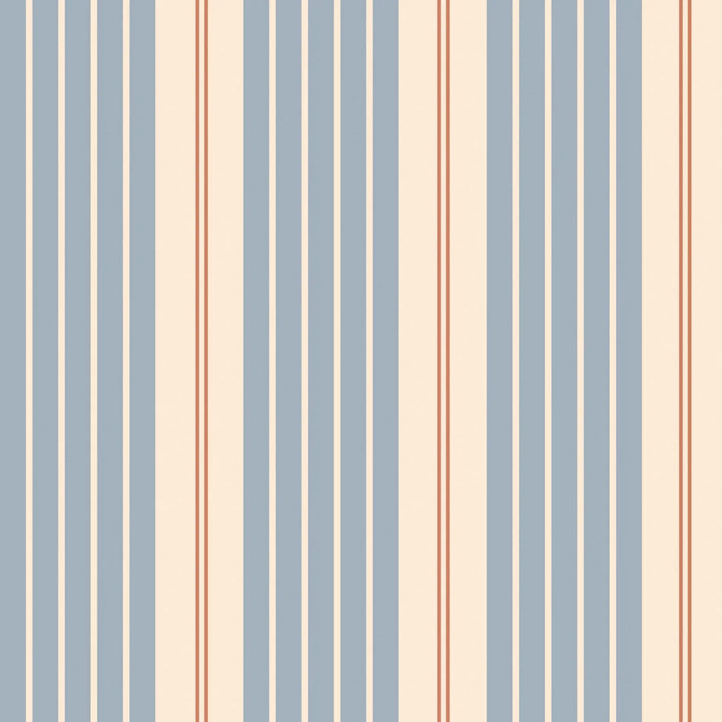 Behangstaal Dekornik - Stripes Classic Vintage Blue